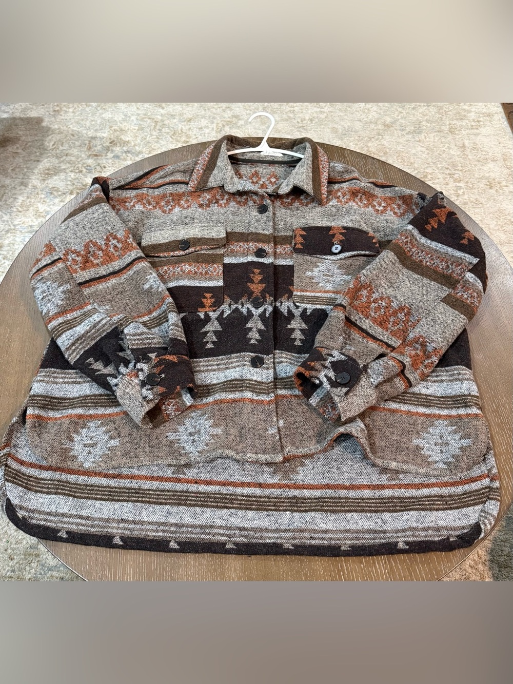 In Bloom Brown Multi Southwestern Utility Jacket